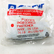 Mopar 6033862 Retainer Clip Genuine OEM New NOS Trim Fastener Black USA Made 2