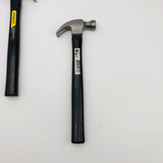 2x Stanley 51-613 Curve Claw Hammer 7oz Wooden Wood Handle Carbon Steel Head 9