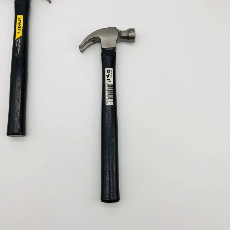 2x Stanley 51-613 Curve Claw Hammer 7oz Wooden Wood Handle Carbon Steel Head 9