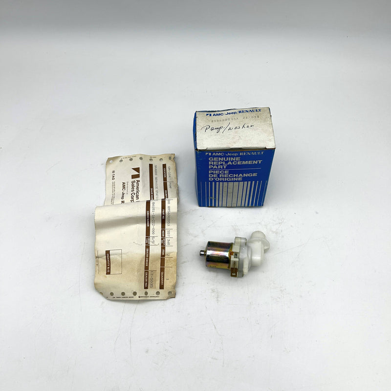 AMC Jeep 56002053 Washer Pump OEM NOS 87-89 Wrangler Open