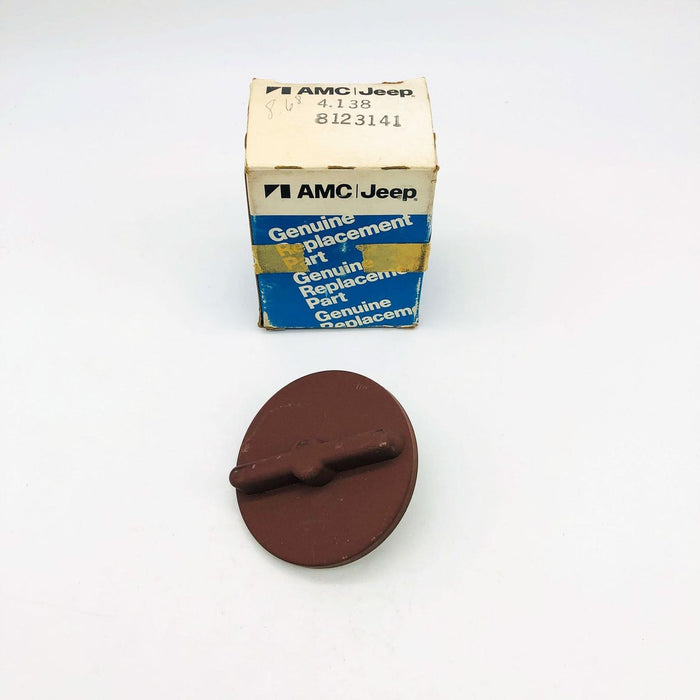 AMC Jeep 8123141 Gas Fuel Cap Nonlocking Tank Filler Primed Brown OEM NOS 1974 8