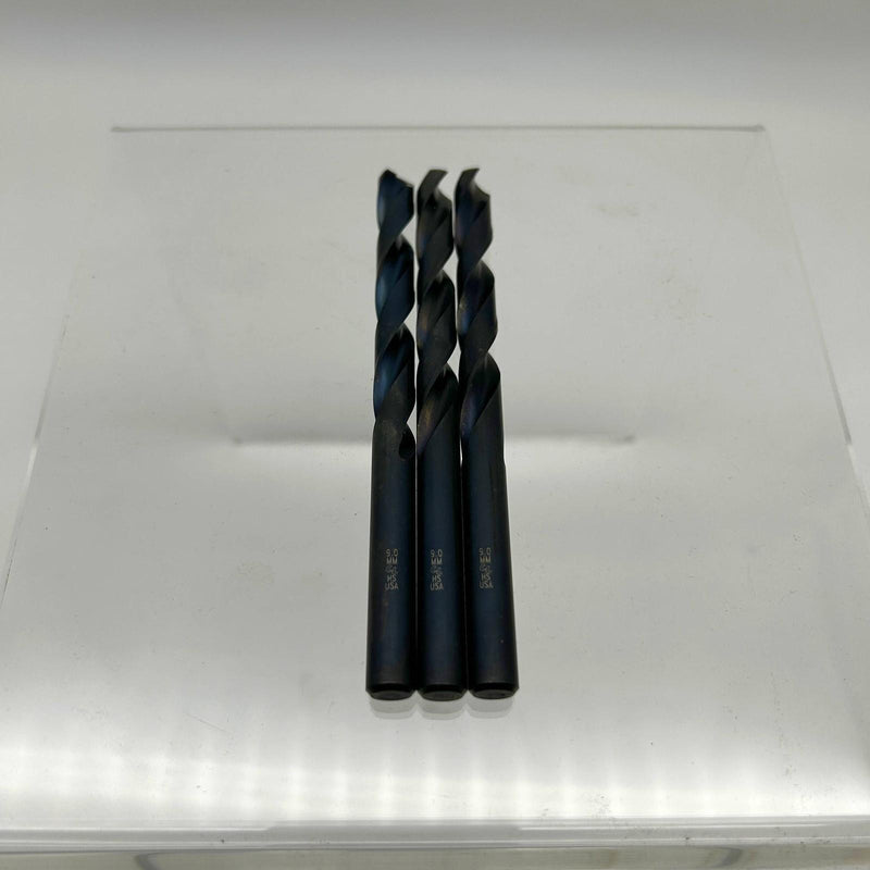 3pk Chicago-Latrobe 45885 Jobber Drill Bit Heavy Duty Black Oxide 150ASP 9.00mm