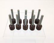 Norton 5/8" x 1/2" Mounted Points W194 60 Grit AO 1/4" Shank D W194 Pack of 10 1