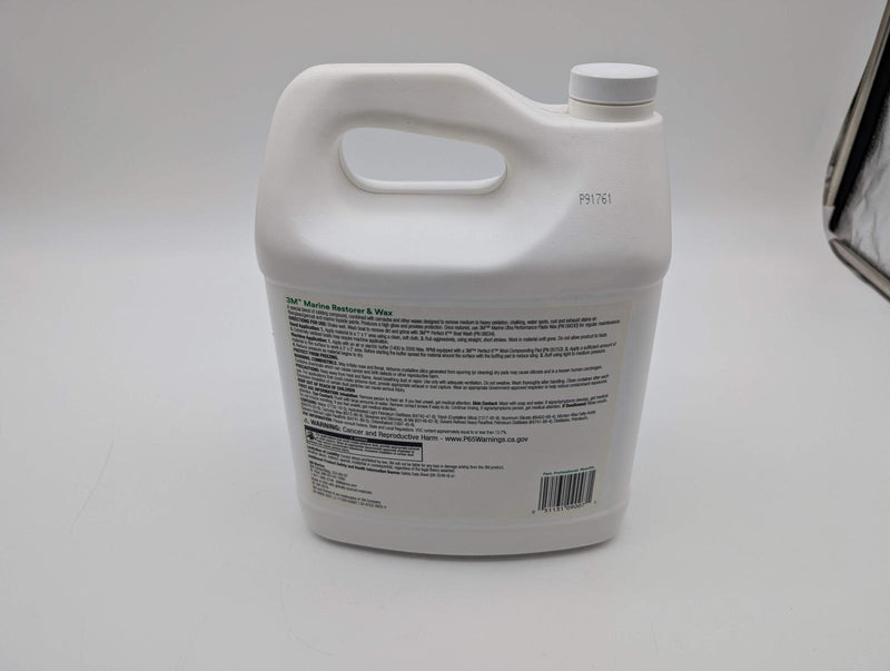 3M 09007 Marine Fiberglass Restorer & Wax One Step 09007 High Polish 1 Gallon 3