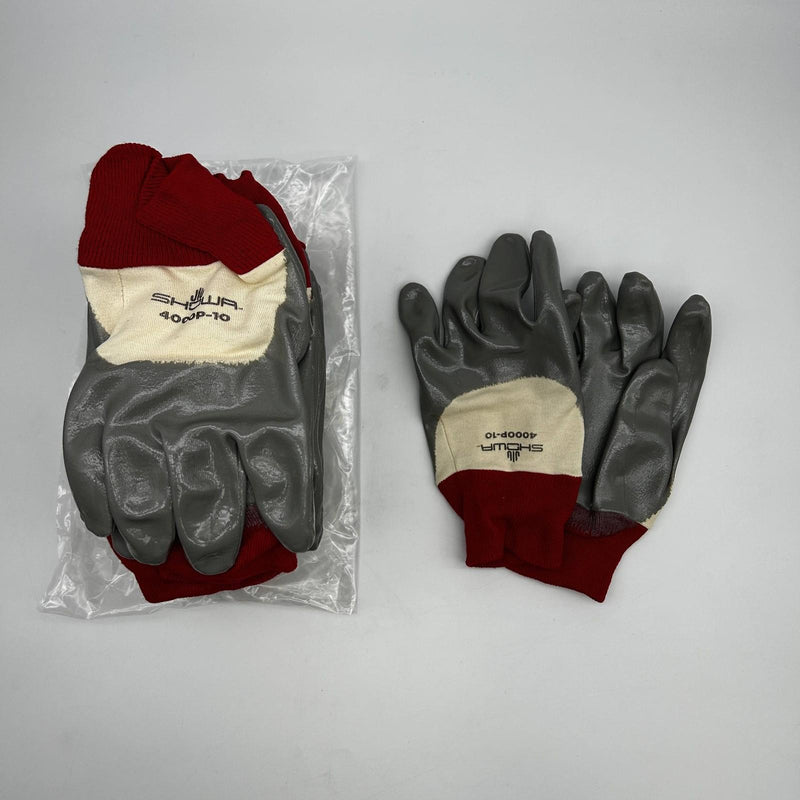 Showa 4000P Cut and Oil Resistant Gloves Size 10 Large Nitrile Palm 12 Pairs 8