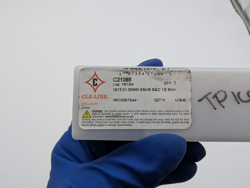 Cle-Line 21mm Silver & Deming Drill Bit 1/2" Shank 118 D Radial HSS Black Oxide 4