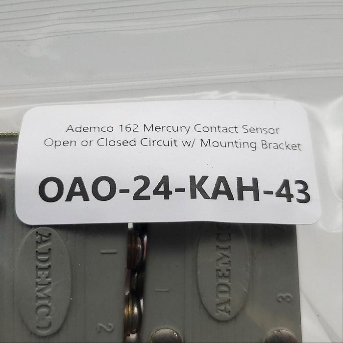 Ademco 162 Mercury Contact Sensor Open or Closed Circuit w/ Mounting Bracket 7