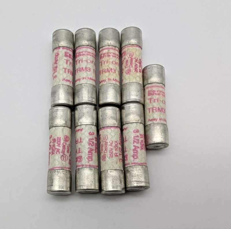 Mersen TRM3-1/2 Fuses 3.5A 250V Time Delay Pack of 9 1