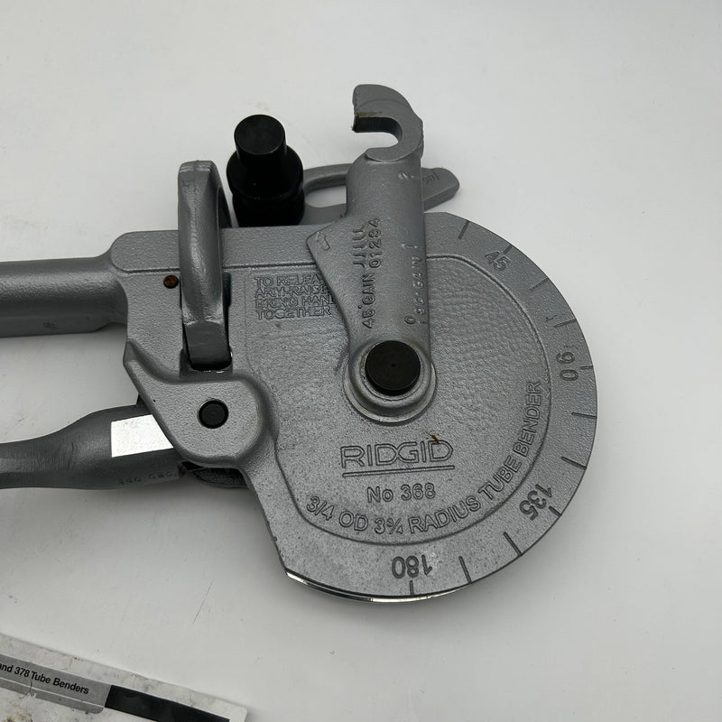 Rigid 35175 Geared Ratchet Tube and Pipe Bender 368 3/4 Tubing Outside Diameter