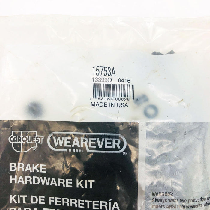 Carquest 15753A Brake Hardware Kit New Old Stock NOS Sealed 6