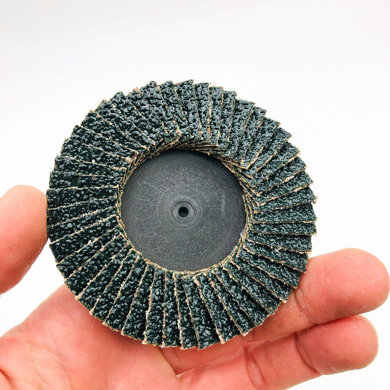 10x CGW Abrasives 30011 Flap Discs 3" Mini Zirconia Quick Change Type R 36 Grit 5