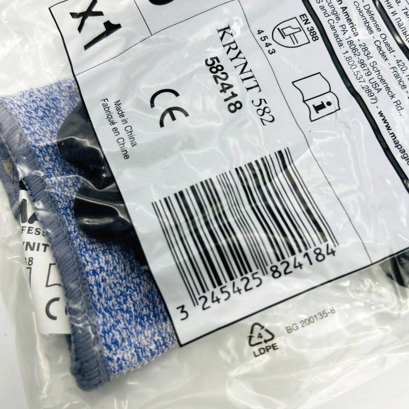 MAPA Krynit 582 Cut Resistant Gloves Size 8 Medium ANSI A5 Nitrile Knit 12 Pairs 3