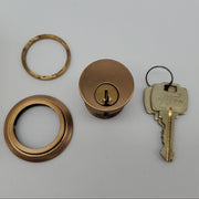 Falcon Mortise Cylinder 1-1/4" Length Satin Bronze # 986 E Keyway 5 Pin 9897 Cam 2