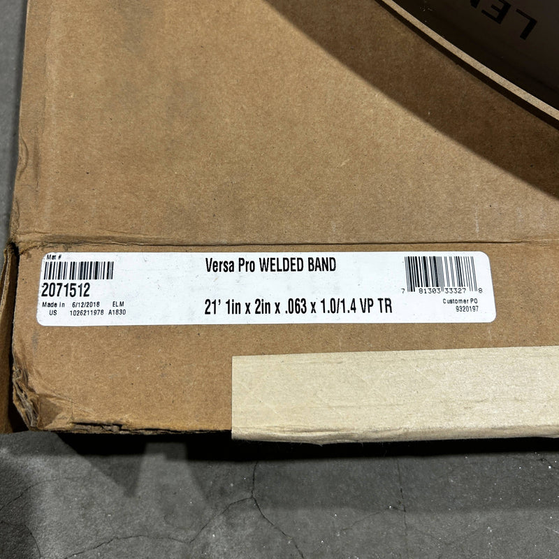 Lenox 2071512 Band Saw Blade 21ft 1in x 2in x .063 x 1.0/1.4 VPTR Welded Band