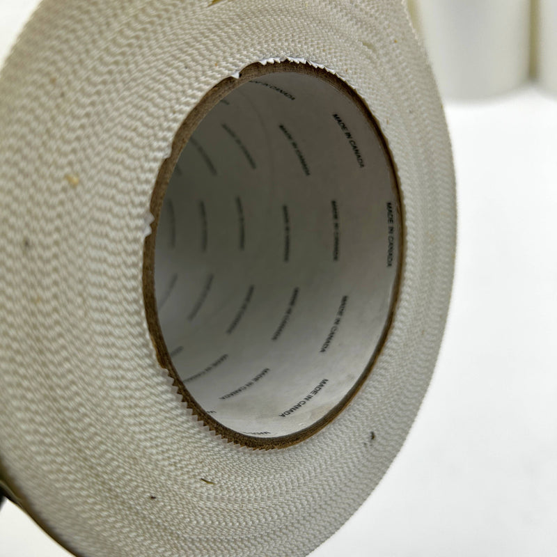 Poly Tape W/ Pinked Edges 144mm X 55m White Tape Product 133WH-144X55PE 4 Rolls