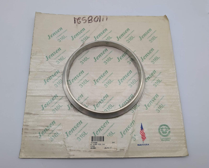 Jensen Swagelok 6" Clamp Ferrule 316L Steel JC14X660 1