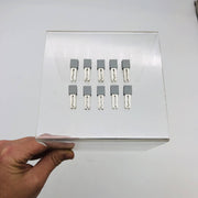 10x WAGO 281-402 Insulated Jumper Adjacent 32Amp 6mm W x 8mm H x 23.7mm D Gray 10