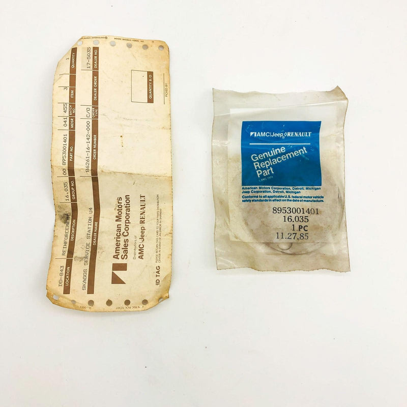 AMC Jeep 53001401 Reinforcement for Crankshaft Converter OEM NOS Sealed 81-86
