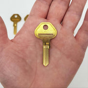 10x Master 6000K Padlock Key Blanks Brass 6 Pin Master Lock OEM NOS 2