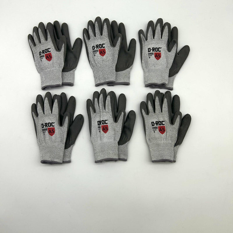Magid D-Roc GPD590 Chemical and Cut Resistant Glove Size 6 XS Poly Palm 6 Pairs 6