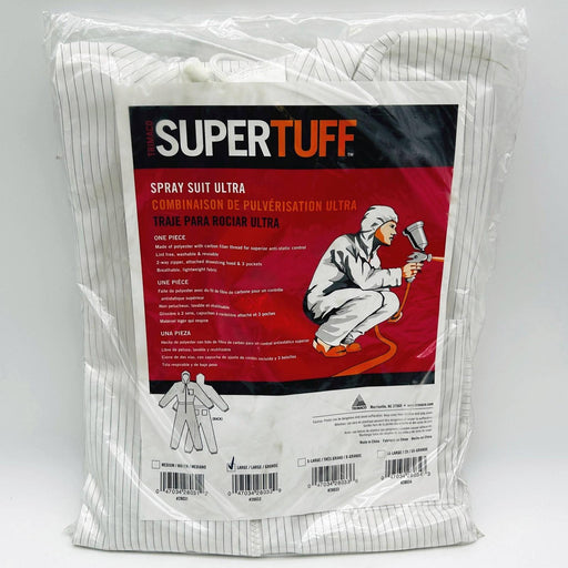 Trimaco Super Tuff 28032 Spray Suit Ultra Sz Large One-Piece W/ Hood Anti Static 1