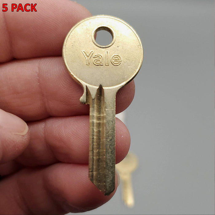 5x Yale RN13 Key Blanks E3R Keyway Nickel Silver 5 Pin NOS