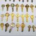 Keys for Crafting 50 Gold Tone Keys Eagle Sargent Corbin Jewelry & Art Rusty 4