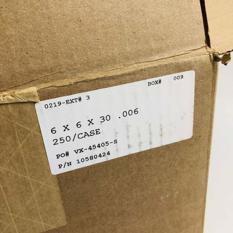 Veritiv POLYBAG7 Poly Bag Low Slip Gusseted 6in x 6in x 30in 6 Mil 250/Case 2