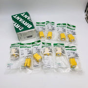 Bryant BRY5965Y Nylon Plug Nema 5-15P 15A 125V 2 Pole 3 Wire Grounding Box of 10 7