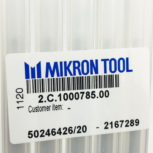 Mikron Tool 2.C.1000785.00 Drill Crazydril L Cool Dia 1.85 50246426/20 2167289 2