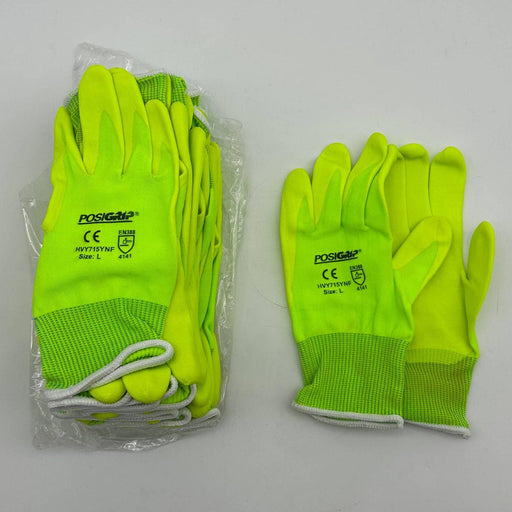 PIP PosiGrip HVY715YNF Cut Resistant Gloves Large Hi-Vis 15 Gauge Yellow 12 Pair 1