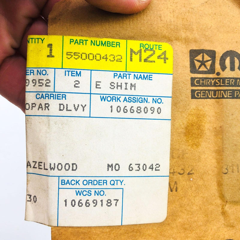 Mopar 55000432 Shim for Lift Door Hinge OEM NOS 1988-90 Jeep Cherokee Wagoneer 7