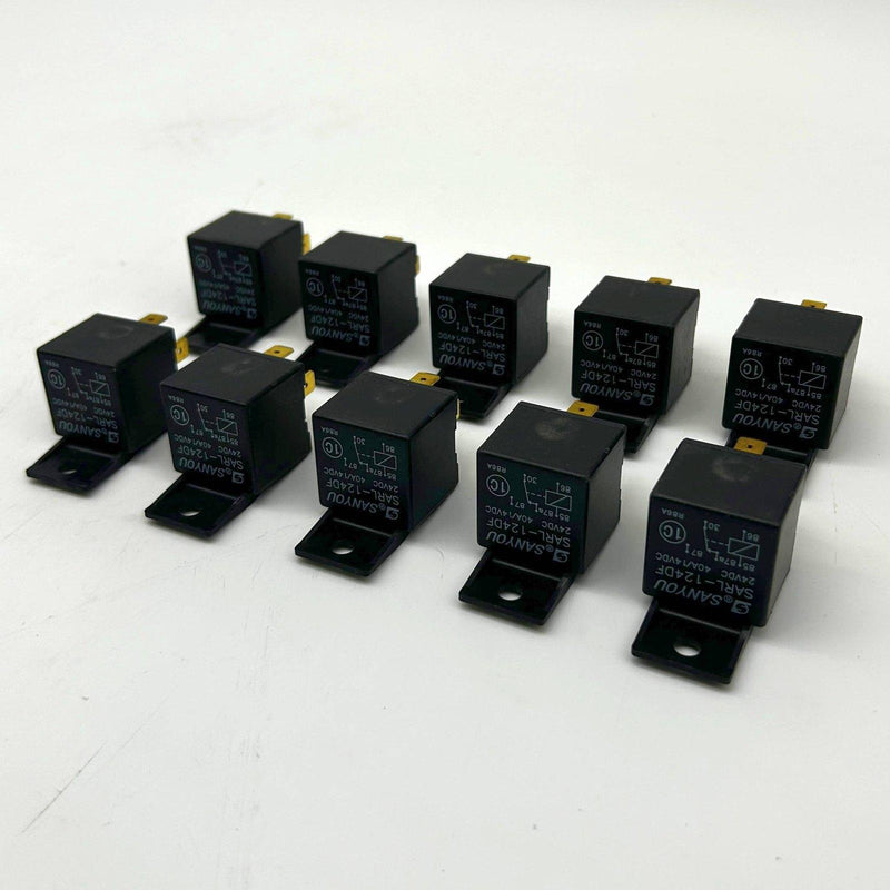 Sanyou SARL-124DF Power Relay 24VDC 40A/14VDC 5 Pins High Power Lot of 10 1
