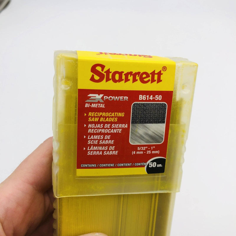 Starrett B614-50 Reciprocating Saw Blade 6" Length 14 Tooth Metal Wood Cut 50pk 2