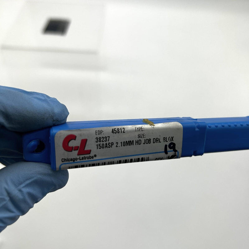 Chicago-Latrobe 45812 Jobber Drill Bit 2.10mm 150ASP Heavy Duty 2 Flutes 19pk 2