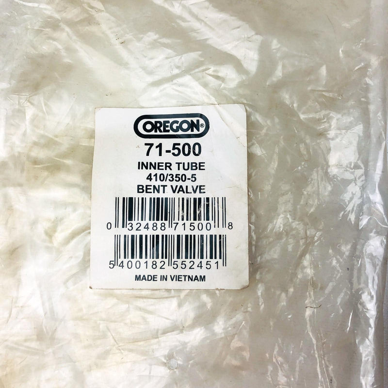 Oregon 71-500 Inner Tube for Tire Innertube 410/350-5 Bent Valve New NOS