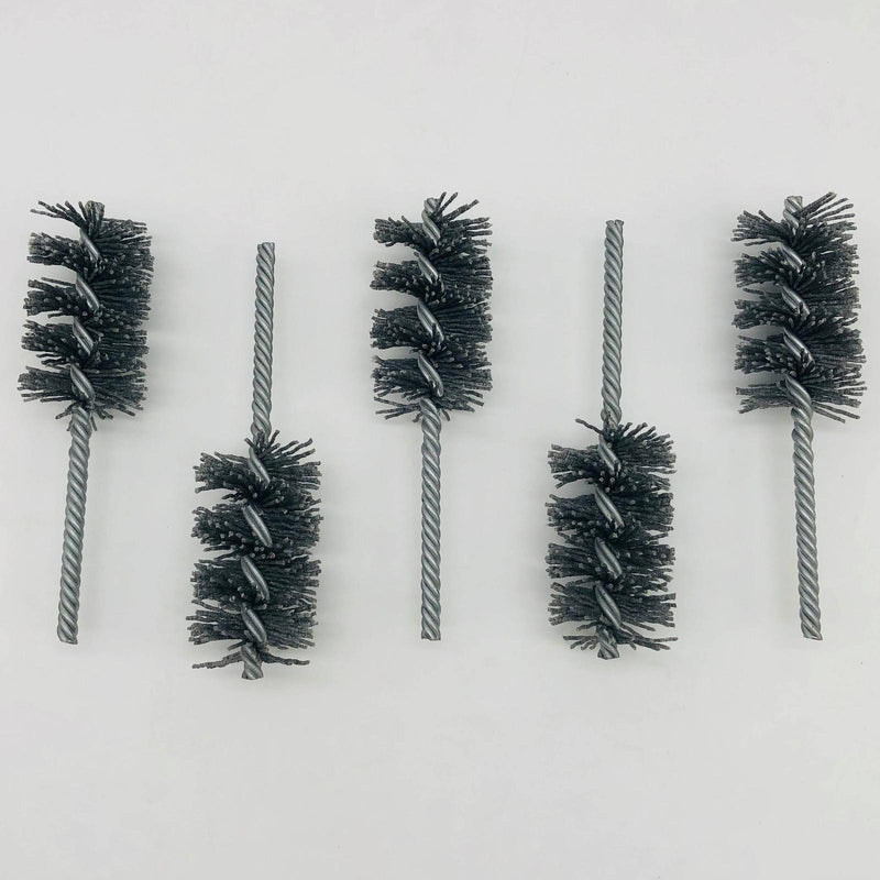 5x Weiler 21330 Power Tube Brush 1-1/2" Dia Helical Nylon SC 2-1/2" Brush Lngth 1