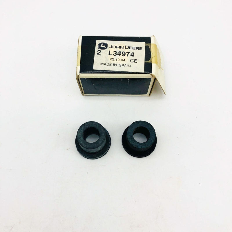 John Deere L34974 Flanged Bushing 2 QTY OEM New Old Stock NOS Open 8