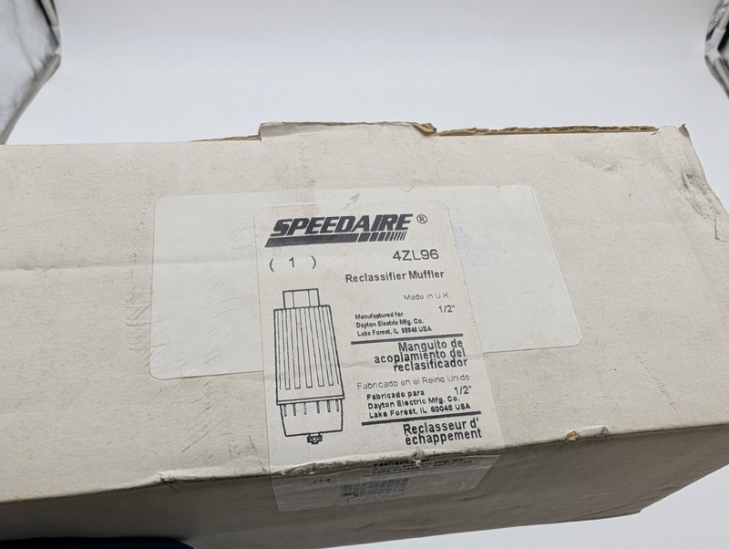 Speedaire 4ZL96 Muffler Reclassifier 1/2" NPT 35 CFM 150 PSI Max 5