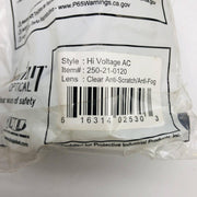 PIP 250-21-0120 Safety Glasses Hi-Voltage AC Semi-Rimless Anti Scratch Fog 6 Prs 2