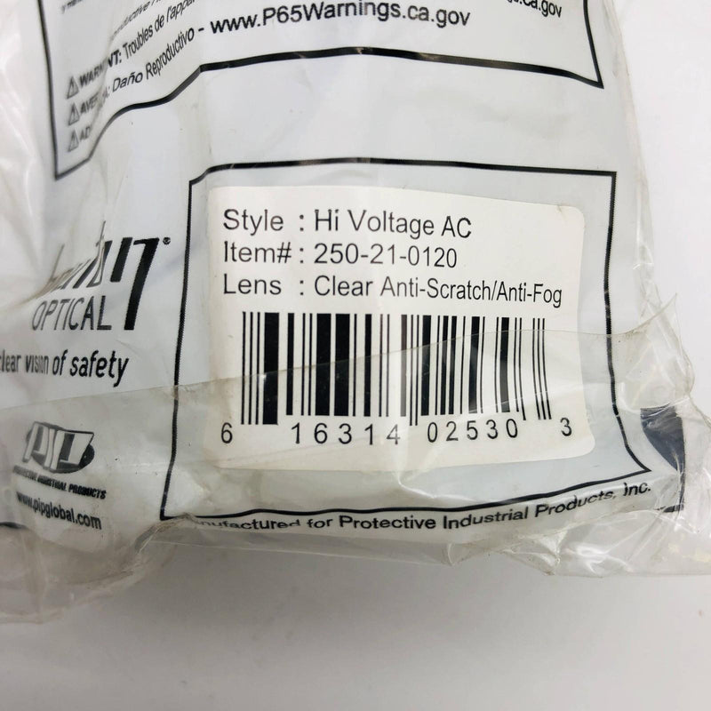 PIP 250-21-0120 Safety Glasses Hi-Voltage AC Semi-Rimless Anti Scratch Fog 6 Prs 2