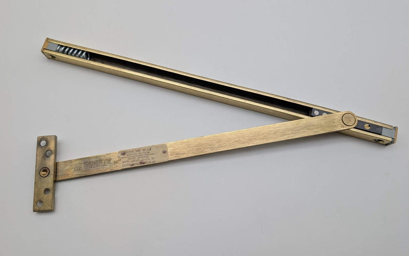 Rixson 55-213 Overhead Door Holder Surface Friction Satin Brass Checkmate 55 1
