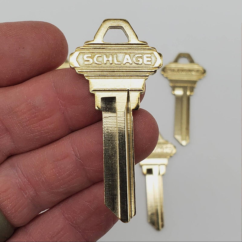 5x Schlage 35-101 Key Blanks 1468 Key Way Nickel Silver 6 Pin NOS