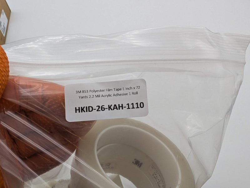 3M 853 Polyester Film Tape 1 Inch x 72 Yards 2.2 Mil Acrylic Adhesive 1 Roll 4