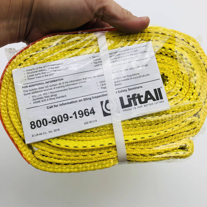 Lift-All EE260134NX10 Nylon Web Sling 1-3/4in Wide X 10ft Long 4200lb Webmaster 5