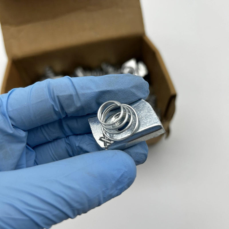 Thomas and Betts B100 3/8 Short Spring Nuts Steel Galvanized Zinc Finish 100pcs 4