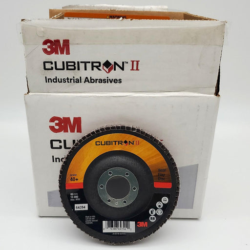 3M Cubitron 969F T29 Flap Wheels 40 Grit 4-1/2" Diam 7/8" Arbor 64394 Box of 10 1