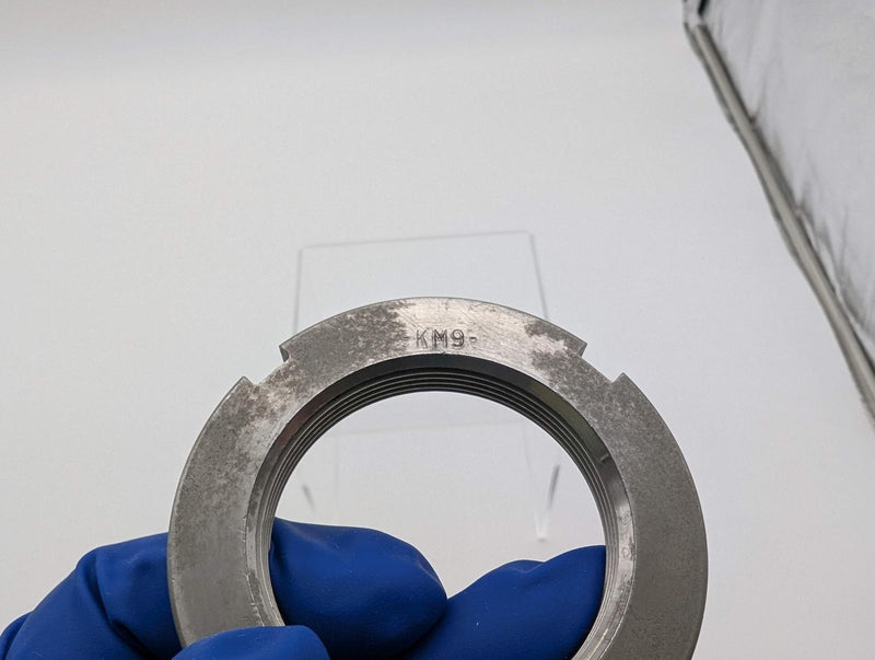 SKF KM 9 Bearing Lock Nut M45x1.5mm 65mm OD 56mm Face Dia 10mm Width Steel 3