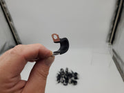 Umpco S325SSG8 1/2" Cushioned Clamp Loops 304/321 SS EDPM Cushion Pack of 25 3