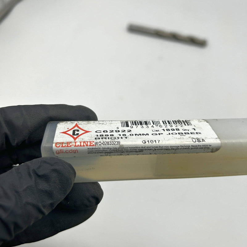 Cle-Line C62922 Jobber Length Drill Bit 1898 16.0mm General Purpose HSS Bright 3